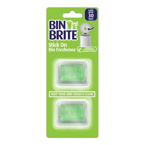 Bin Brite Stick On Freshener Citron & Lemon Grass 2 Pack Bin Cleaners & Accessories Bin Brite   