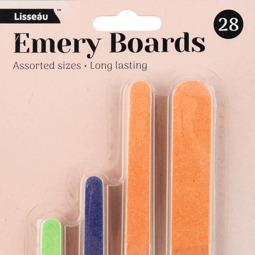 Lisseau Emery Boards Assorted Sizes 28 Pack Nail Care Lisseau   