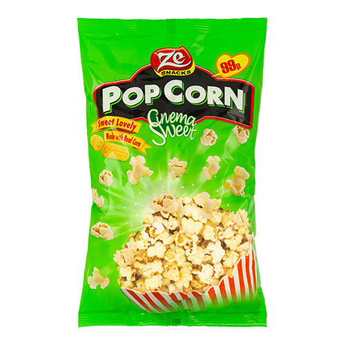 Ze Snacks Popcorn Cinema Sweet 110g Crisps, Snacks & Popcorn Ze snacks   