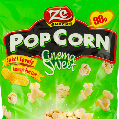 Ze Snacks Popcorn Cinema Sweet 110g Crisps, Snacks & Popcorn Ze snacks   