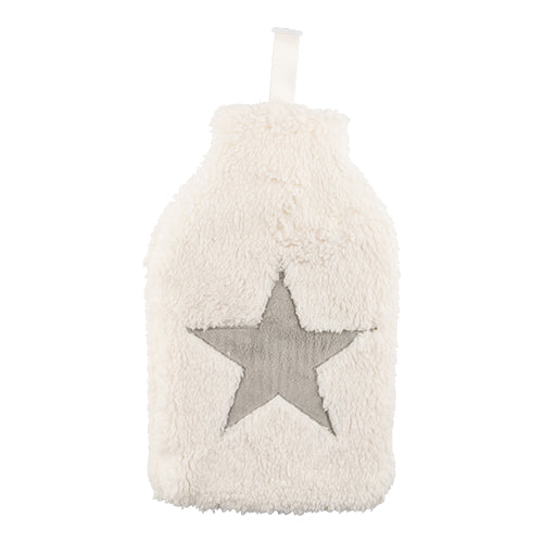 Cosy & Snug White Star Hot Water Bottle Hot Water Bottles FabFinds   