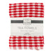 Home Collection Tea Towels Sold & Check Pattern Assorted Colours Tea Towels Home Collection Red  