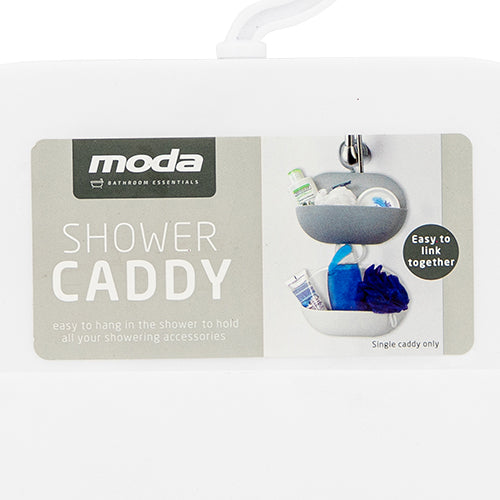 Moda Shower Caddy White 24cm Bathroom Storage Moda   