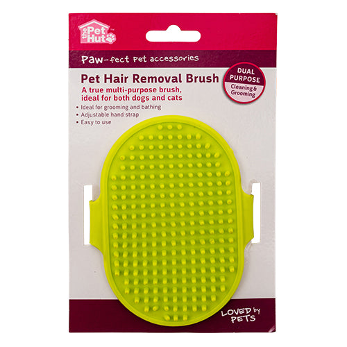 The Pet Hut Pet Hair Removal Brush Dual Purpose Assorted Colours Pet Cleaning Supplies the pet hut Lime Green  