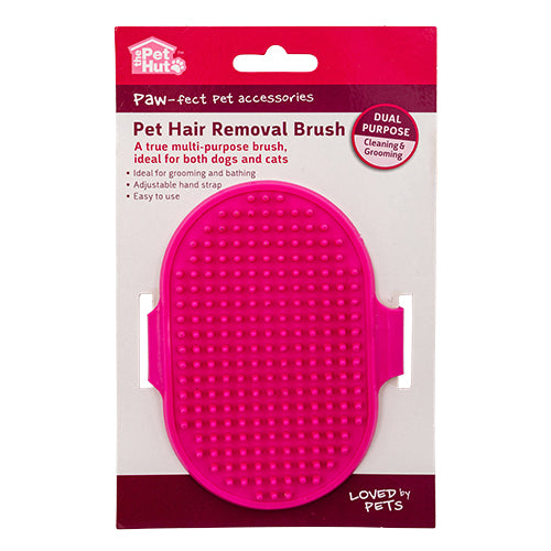 The Pet Hut Pet Hair Removal Brush Dual Purpose Assorted Colours Pet Cleaning Supplies the pet hut Pink  
