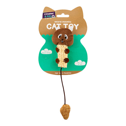 Cooper & Pals Natural Instincts Cat Toys Assorted Styles Cat Toys Cooper & Pals Squirrel  