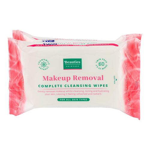 Beauties Skincare Chamomile Makeup Removal Face Wipes Twin Pack Face Wipes FabFinds   