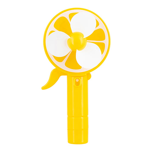 Water Spray Fruit Hand Fan is Fans PS Imports Yellow  