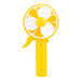 Water Spray Fruit Hand Fan is Fans PS Imports Yellow  