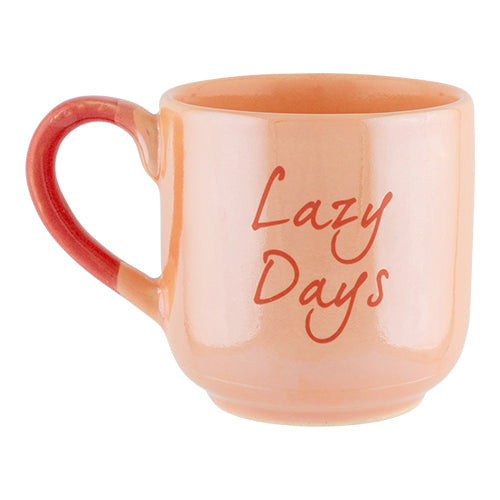 Lazy Days Pearlised Mug Mugs FabFinds   