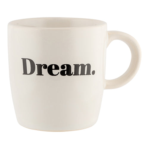 White Slogan Dream Mug Mugs FabFinds   