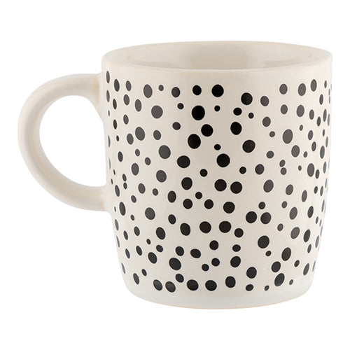 Black & White Polka Dot Mug Mugs FabFinds   