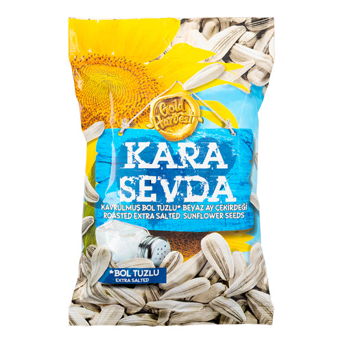 Gold Harvester Kara Sevda Roasted Extra Salted Sunflower Seeds Food Items Gold harvester 150g  