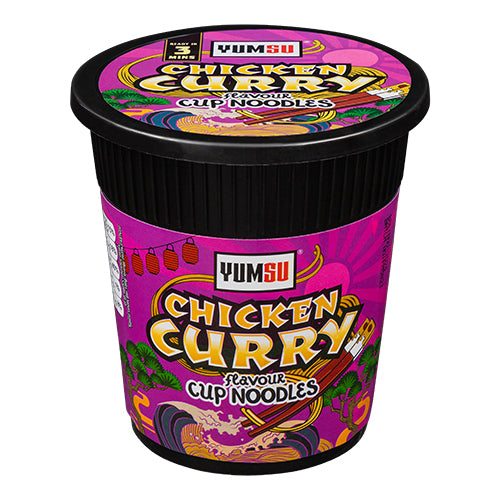 YUMSU Flavour Cup Noodles Assorted Flavours 60g Pasta, Rice & Noodles yumsu Chicken Curry  