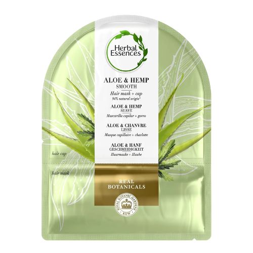 Herbal Essences Aloe & Hemp Smooth Hair Mask With Cap 20ml Hair Masks, Oils & Treatments herbal essences   