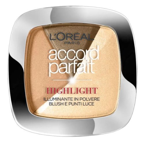 Loreal Accord Parfait Highlighter Powder 102D Golden Glow Highlighters & Luminizers l'oreal   