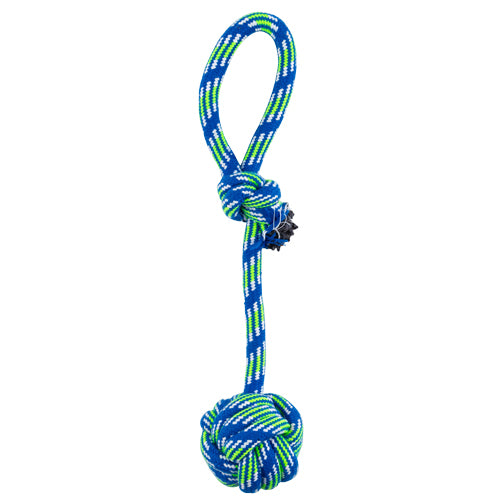 Pet Touch Neon Rope Ball Play Toy Dog Toy Pet Touch Blue  