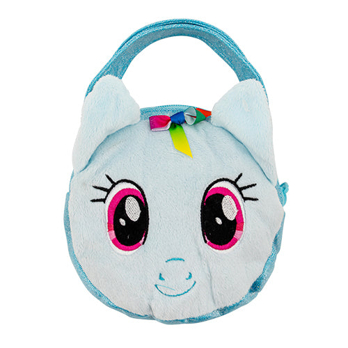 My Little Pony Soft Zip Up Handbag Assorted Colours Kids Accessories My Little Pony Blue  
