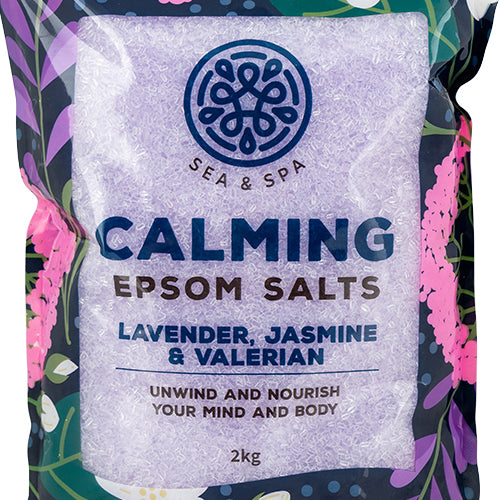 Sea & Spa Calming Epsom Salts Lavender, Jasmine & Valerian 2KG Bath Salts & Bombs Sea & Spa   