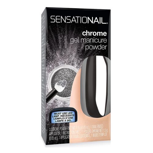 Sensationail Manicure Powder Duo Pack Holographic Silver Nail Product SensatioNail   