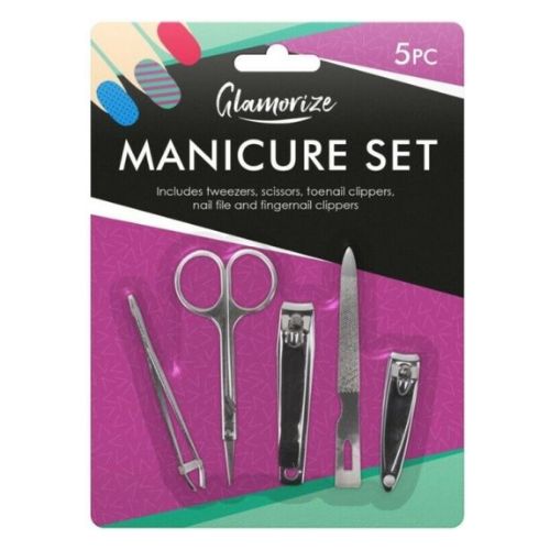 Glamorize Manicure Tools Set 5pk Nail Care Glamorize   