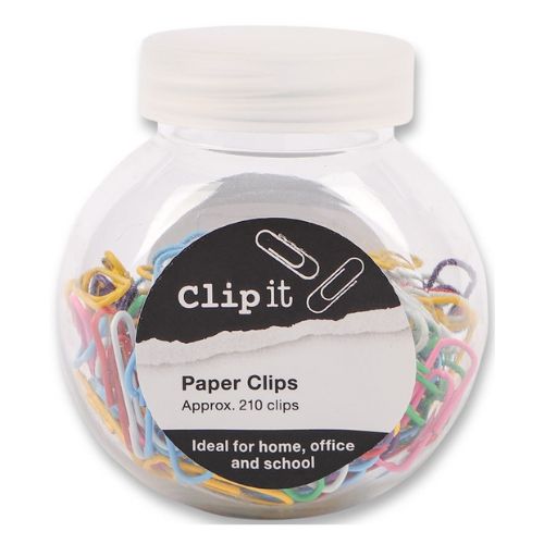 Assorted Colour Paper Clips Stationery PS Imports   