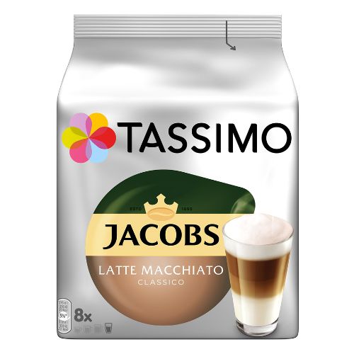 Tassimo Jacobs Latte Macchiato Classic Pods 8pk Coffee Tassimo   