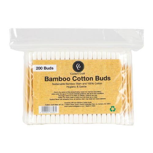 Custom Craft Bamboo Cotton Buds 200 Toiletries Custom Crafts   