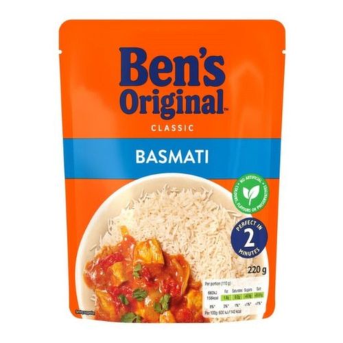 Ben's Original Basmati Rice 220g Pasta, Rice & Noodles Uncle Ben's   