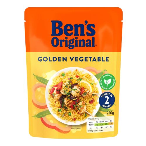 Ben's Original Golden Vegetable Rice 220g Pasta, Rice & Noodles Uncle Ben's   