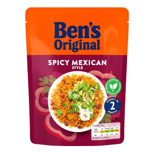 Ben's Original Mexican Style Rice 220g Pasta, Rice & Noodles Uncle Ben's   
