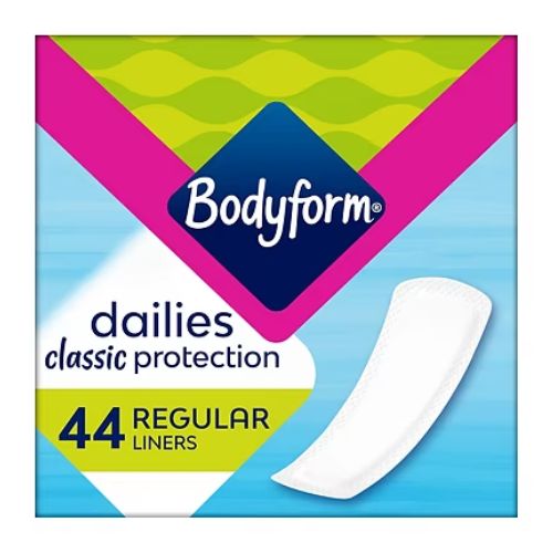 Bodyform Dailies Classic Regular Liners 44 Pack Feminine Sanitary Supplies Bodyform   
