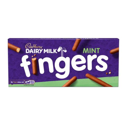 Cadbury Dairy Milk Fingers Mint 114g Chocolate Cadbury   
