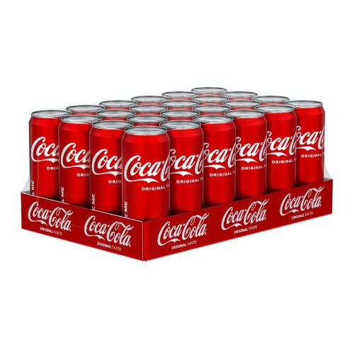 Coca Cola Original Taste Slim Cans 24 x 330ml Drinks coca cola   