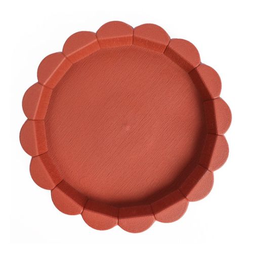 For The Love Of Gardening Large Crimp Saucer 27cm Assorted Colours Garden Accessories for the love of gardening Terracotta  