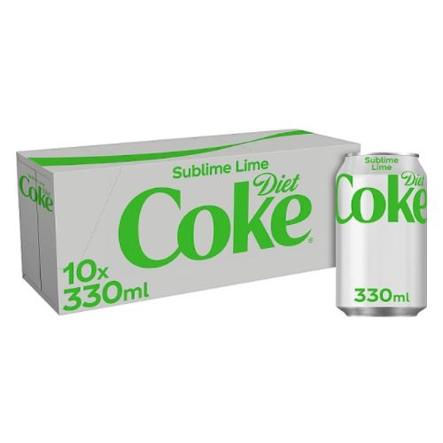 Diet Coke Sublime Lime 10 Cans (10 x 330ml) Drinks Diet Coke   