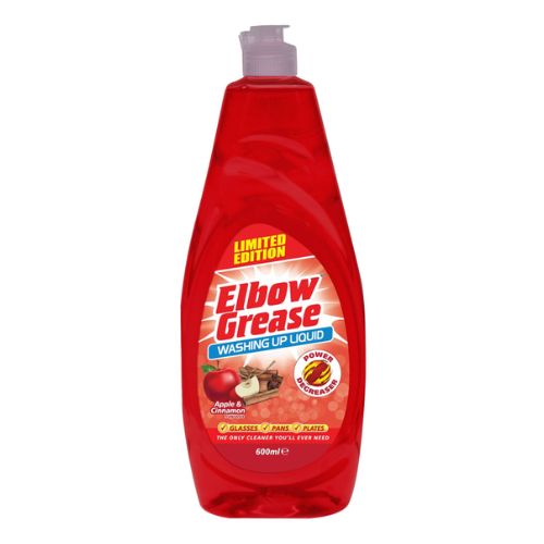 Elbow Grease Apple & Cinnamon Washing Up Liquid 600ml Washing Up Liquid Elbow Grease   