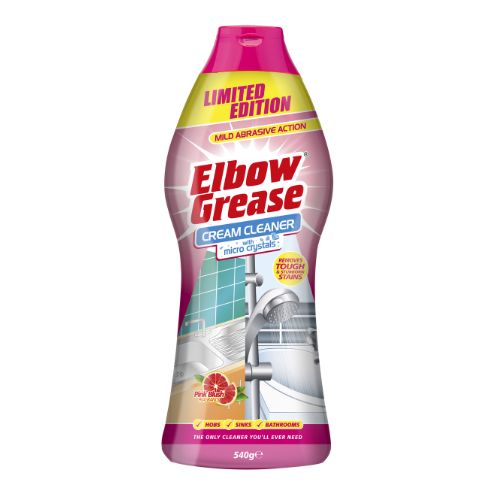 Elbow Grease Pink Micro Crystals Cream Cleaner 540g Household Cleaning Products Elbow Grease   