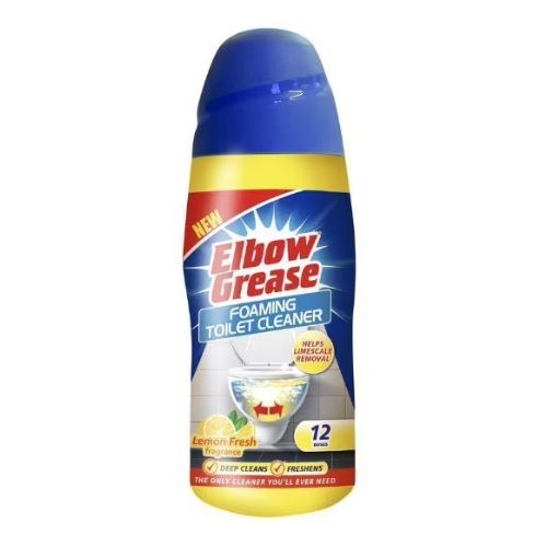 Elbow Grease Foaming Toilet Cleaner Lemon Fresh 500g Toilet Cleaners Elbow Grease   