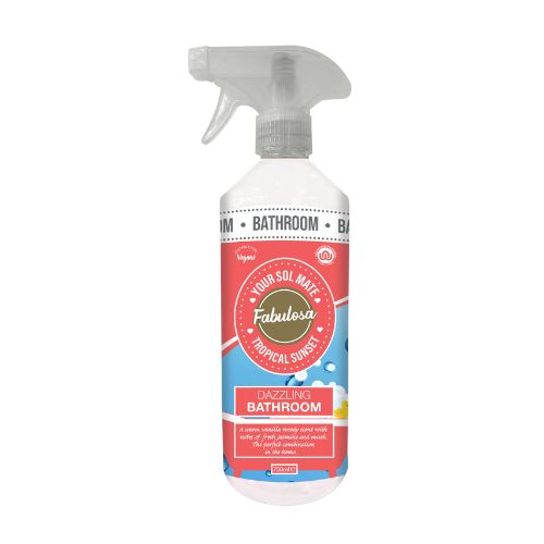 Fabulosa Tropical Sunset Your Sol Mate Dazzling Bathroom Cleaning Spray 750ml Bathroom & Shower Cleaners Fabulosa   