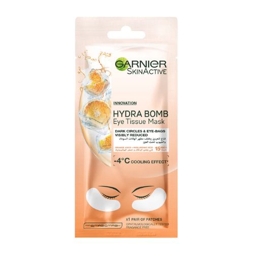 Garnier Eye Sheet Mask Hyaluronic Acid And Orange Juice 6g Face Masks garnier   