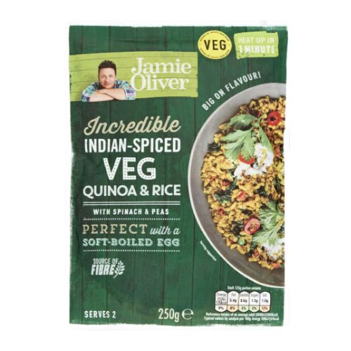 Jamie Oliver Incredible Indian-Spiced Veg Quinoa & Rice 250g Pasta, Rice & Noodles Jamie Oliver   
