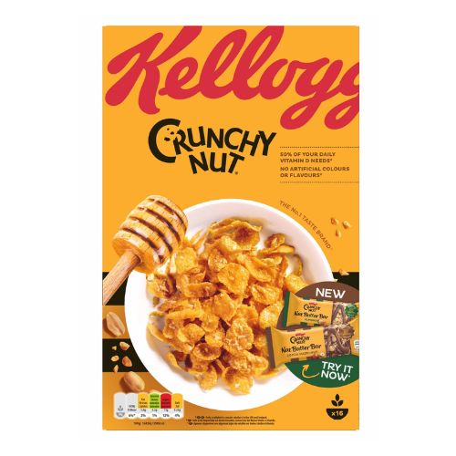 Kelloggs Crunchy Nut Cereal 500g Cereals kelloggs   