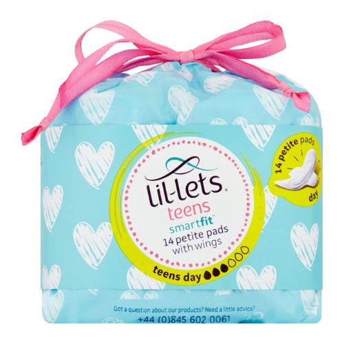 Lil-Lets Teens Smartfit 14 Petite Pads With Wings Feminine Care lil-lets   