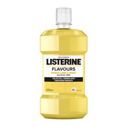 Listerine Fresh Lime & Mint Alcohol Free Mouthwash 500ml Toothpaste & Mouthwash Listerine   