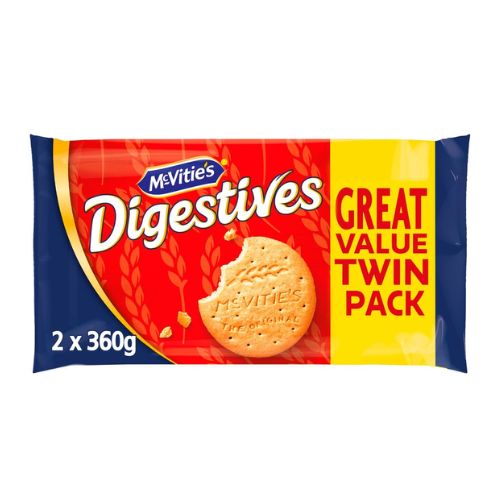 McVities Digestives The Original Twin Pack 2 x 360g Biscuits & Cereal Bars McVities   