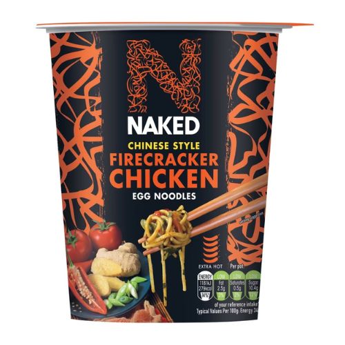 Naked Chinese Style Firecracker Chicken Egg Noodles 78g Pasta, Rice & Noodles Naked   