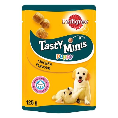 Pedigree Tasty Minis With Chicken Puppy Treats 125g Dog Food & Treats Pedigree   