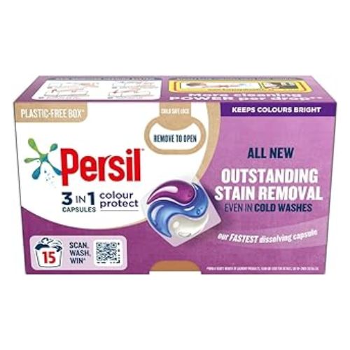 Persil 3 in 1 Colour Protect Laundry Capsules 15 Pk 316.5g Laundry - Detergent Persil   