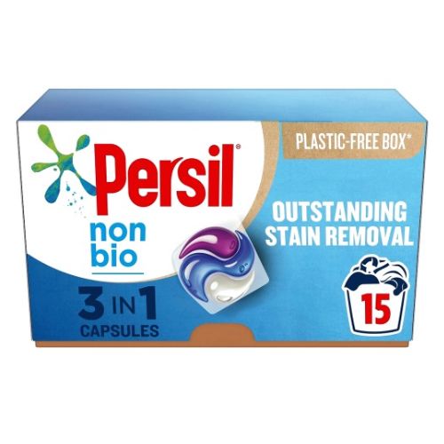 Persil Non Bio 3 In 1 Capsules 15 Pack 316.5g Laundry - Detergent Persil   